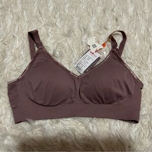 Everyday Seamless Wireless Bra - Mauve Brown